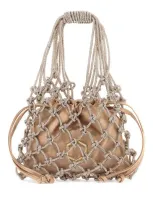 Hibourama Mini Carrie Handbag In Beige