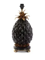 House Of Hackney Ceramic Ananas Pineapple Lamp Base In Black