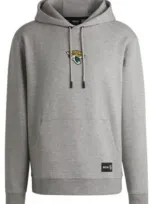 Hugo Boss Boss X Nfl Interlock Hoodie With Special Branding In Jaguars