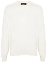 Hugo Boss Fine-knit Sweater In Neutrals