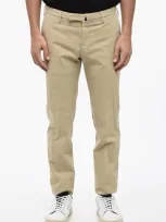 Incotex Stretch Fabric Slim Fit Chino Pants In Brown