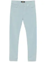 Incotex Textured Trousers In Blue