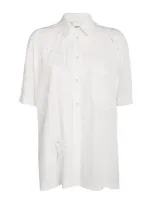 Isabel Marant Broderie Anglaise Bilya Shirt In White