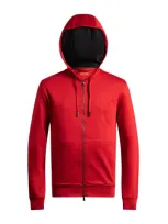 Isaia Zip-up Jacket In Red