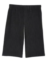 Issey Miyake Black Tailored Pleats 2 Trousers In 15-black