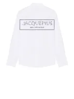 Jacquemus La Chemise Simon In Print Logo Fish