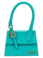 Jacquemus Le Chiquito Moyen Boucle Handbag In Light Blue