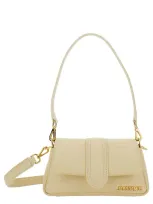 Jacquemus Le Petit Bambimou Ivory Shoulder Bag With Logo Detail In Padded Leather Woman In Beige