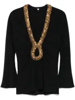 Johanna Ortiz Sensual Aura Blouse In Black