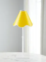 Jonathan Adler Ripple Rechargeable Led Table Lamp In Yellow