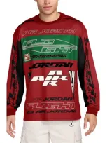 Jordan Men's  Mvp Printed Long-sleeve Top In Red/green