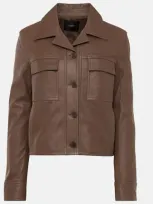 Joseph Leather Jacket In Brown