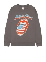 Junk Food The Rolling Stones America 78 Sweatshirt In 차코