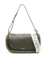 Jw Anderson Bumper-15 Leather Shoulder Bag In Grün