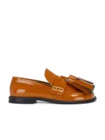 Jw Anderson Tassel Loafer In Tan