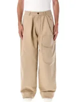 Jw Anderson Relaxed Cargo Trousers In Neutrals