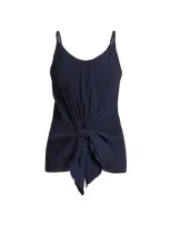 Jw Anderson Knotted Strap Top In Navy