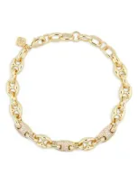 Kendra Scott Bailey Pavé Chain Bracelet In Gold White Crystal