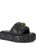 Kurt Geiger Kensington Flatform Sandals In Black