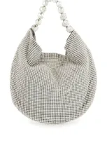 L'alingi Chainmail Hobo Bag In Silver