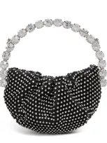 L'alingi Exclusive Micro Mesh-detail Eternity Clutch Bag In Black