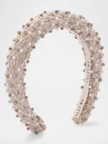 Lelet Ny Charlotte Pearl & Crystal Embellished Headband In Ivory