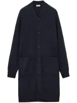 Lemaire Long Cardigan In Black