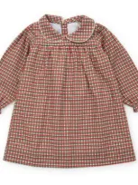 Lila And Hayes Kids'  Grace Girls' Woven Dress In Holiday Plaid