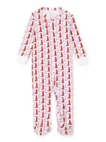 Lila And Hayes Babies'  Parker Zipper Pajama In Pink