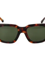 Linda Farrow Square Frame Sunglasses In Multi