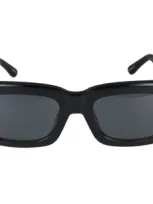 Linda Farrow X The Attico Marfa Square Frame Sunglasses In Black