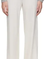 Lisa Yang Off-white Sofi Lounge Pants In Cr Cream