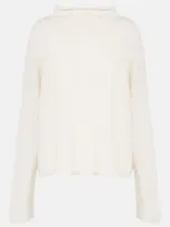 Lisa Yang Sandy Cashmere Turtleneck Sweater In White