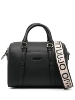 Liu •jo Logo-lettering Tote Bag In Black