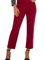 Liverpool Kennedy Ankle Straight Leg Jeans In Garnet