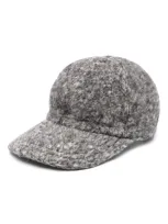 Lorena Antoniazzi Mélange Baseball Cap In Grey