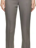 Loulou Studio Gray Kallisto Trousers In Grey