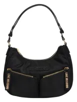 Love Moschino Easy Go Hobo Bag In Black