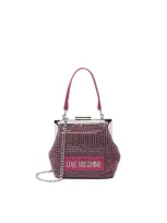 Love Moschino Retro Coin Purse Style Bag In Fuchsia