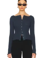 Lovers & Friends Naya Cardigan In Midnight Blue