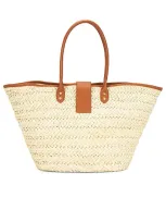 L*space Alfie Straw Tote In Beige