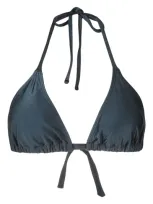 Lygia & Nanny Iasmin Triangle-cup Bikini Top In Blue