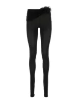 Magda Butrym Waist Wrap Jersey Leggings In Black