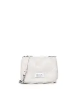 Maison Margiela Glam Slam Flap Small In Gris