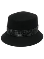 Maison Michel Hats Black In 黑色的