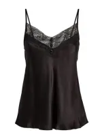 Maje Silk Cami Top In Black