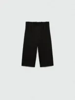 Mango Kids' Pantalon In Noir