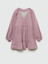 Mango Kids' Robe In Violet