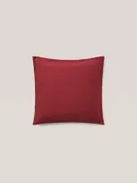 Mango Home - Housse De Coussin 100 % Lin 45x45 Cm Bordeaux - 45x45cm - Home In Burgundy