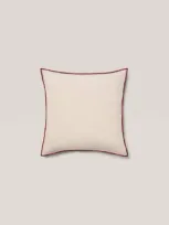 Mango Home - Housse De Coussin 100 % Lin 45x45 Cm Bordeaux - 45x45cm - Home In Burgundy